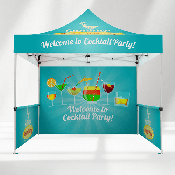 Tradeshow category button showing a custom booth