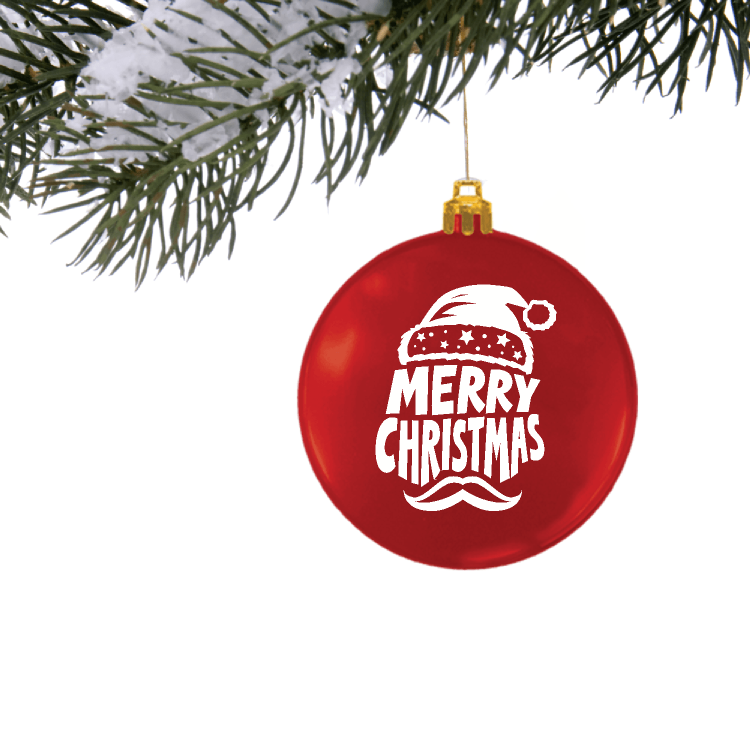 Made in the USA Shatterproof Flat Custom Christmas Ornaments